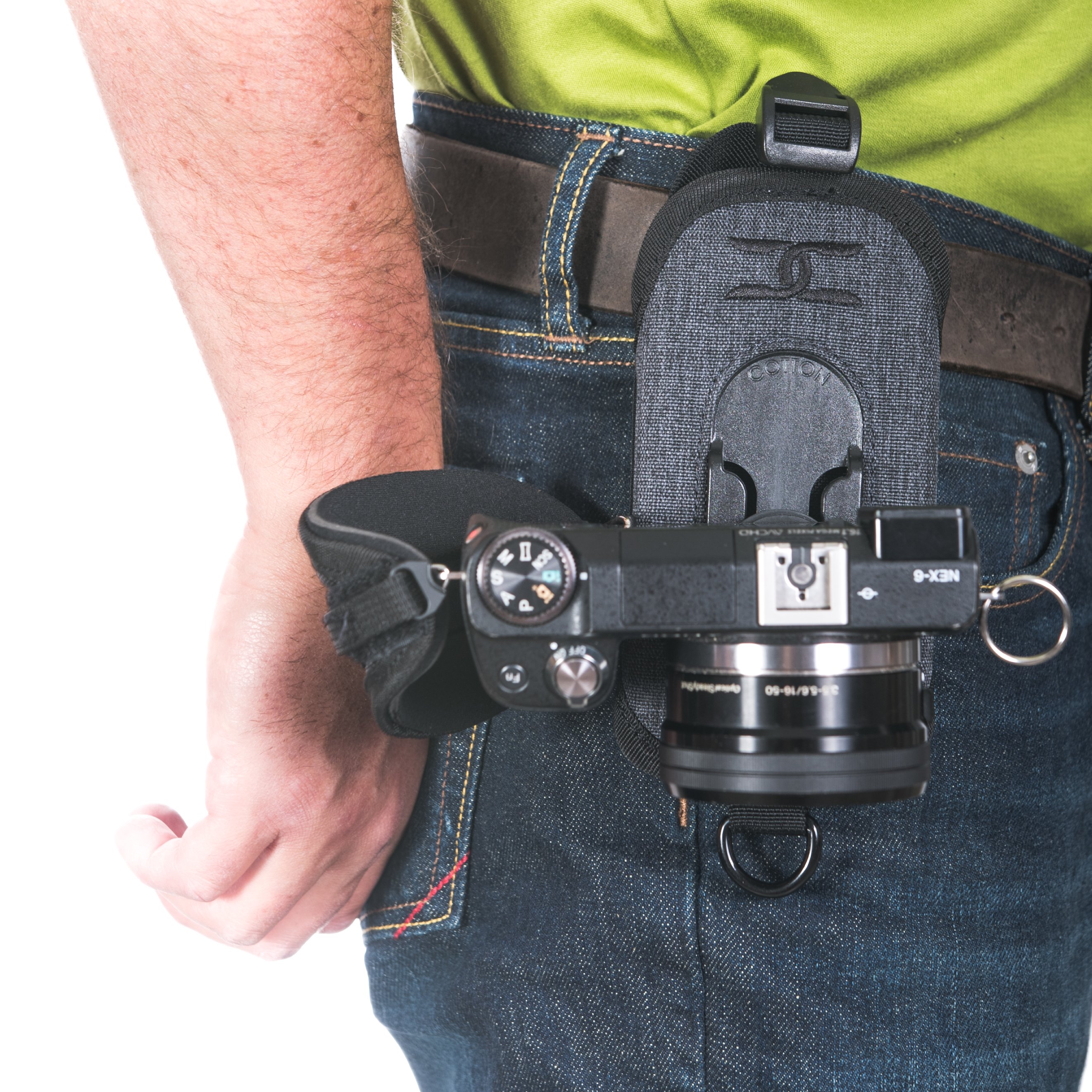 Gray Cotton Carrier CCS G3 Binocular and Camera Harness