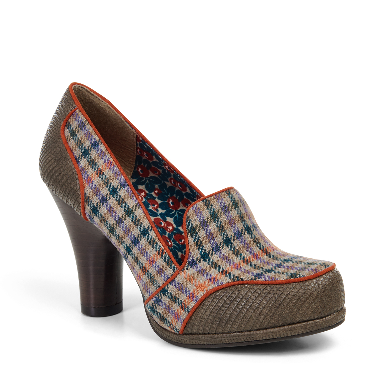 Ruby Shoo Kaylee Tweed Corte Pompe Tweed Kaylee Marrone/Nero UK3-9 36-42 f5624e Ruby Shoo Kaylee Tweed Corte Pompe Tweed Kaylee Marrone/Nero UK3-9 36-42 f5624e