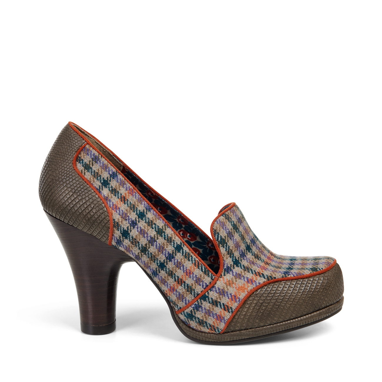 Ruby Shoo Kaylee Tweed Corte Pompe Tweed Kaylee Marrone/Nero UK3-9 36-42 f5624e Ruby Shoo Kaylee Tweed Corte Pompe Tweed Kaylee Marrone/Nero UK3-9 36-42 f5624e