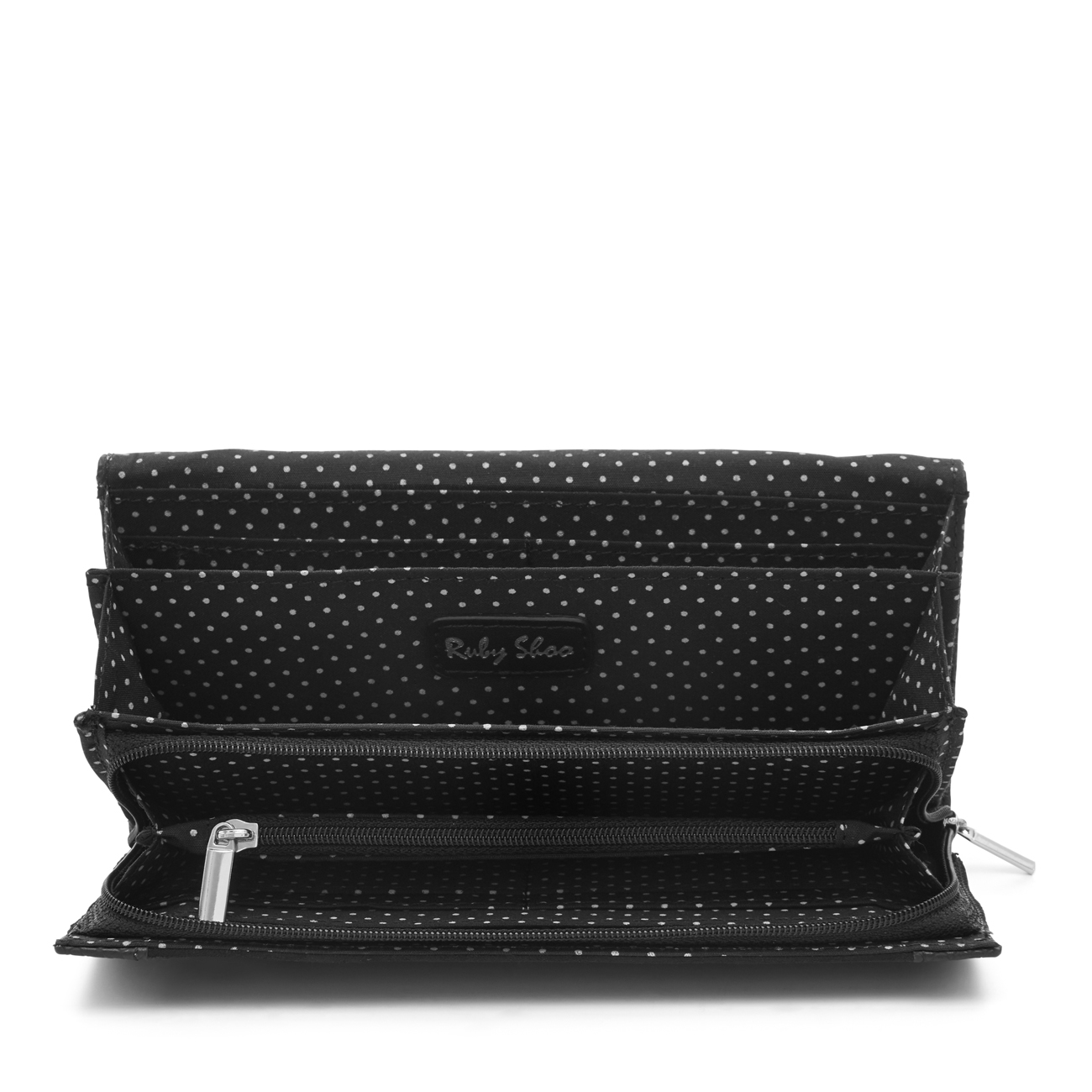 NUOVO Ruby Shoo Ontario Borsetta Portafoglio Oliva Blu Nero Spot Daisy