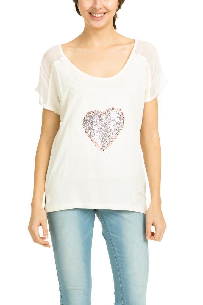 Desigual Blue Noa Heart Mermaid Butterfly Tshirt Top S-XL UK 10-16 RRP£44
