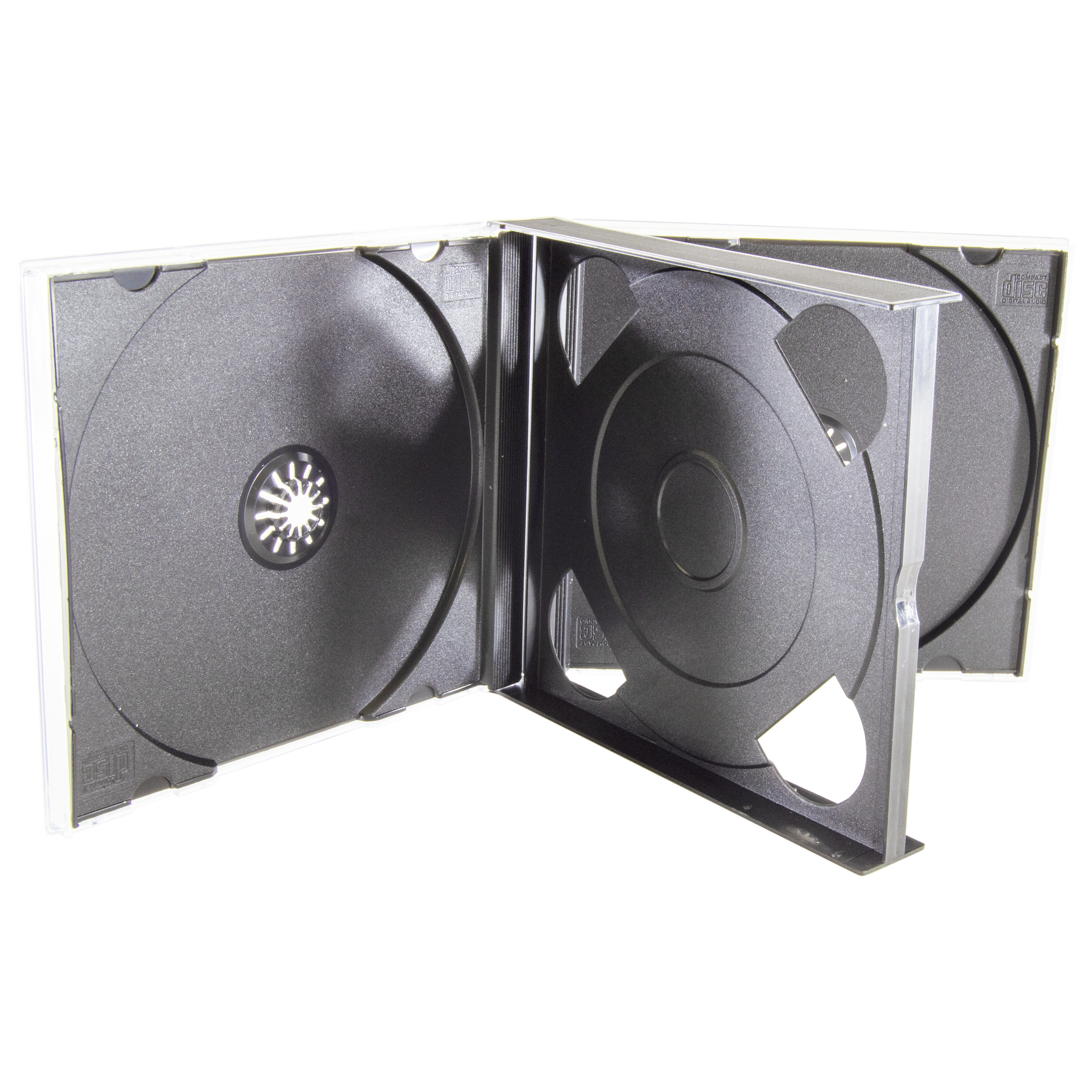 10 Pack Double Disc CD Jewel Cases (Black) eBay