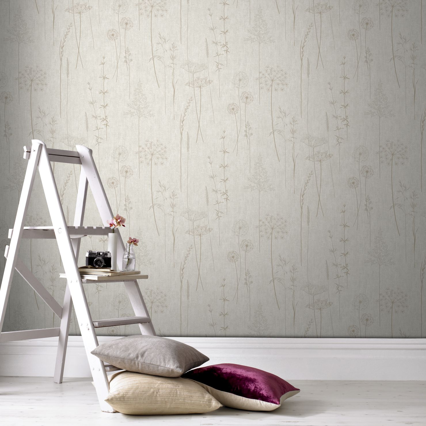 Superfresco Easy Organics Duck Egg Removable Wallpaper - Paste The Wall, Washable, 10m X 52cm