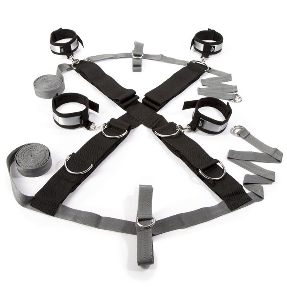 Fifty Shades Keep Still Over Bed Cross