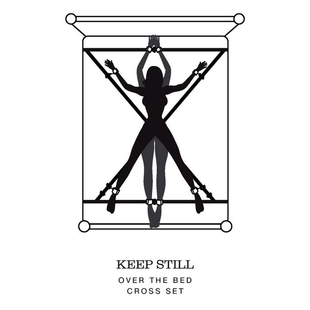 Fifty Shades Keep Still Over Bed Cross