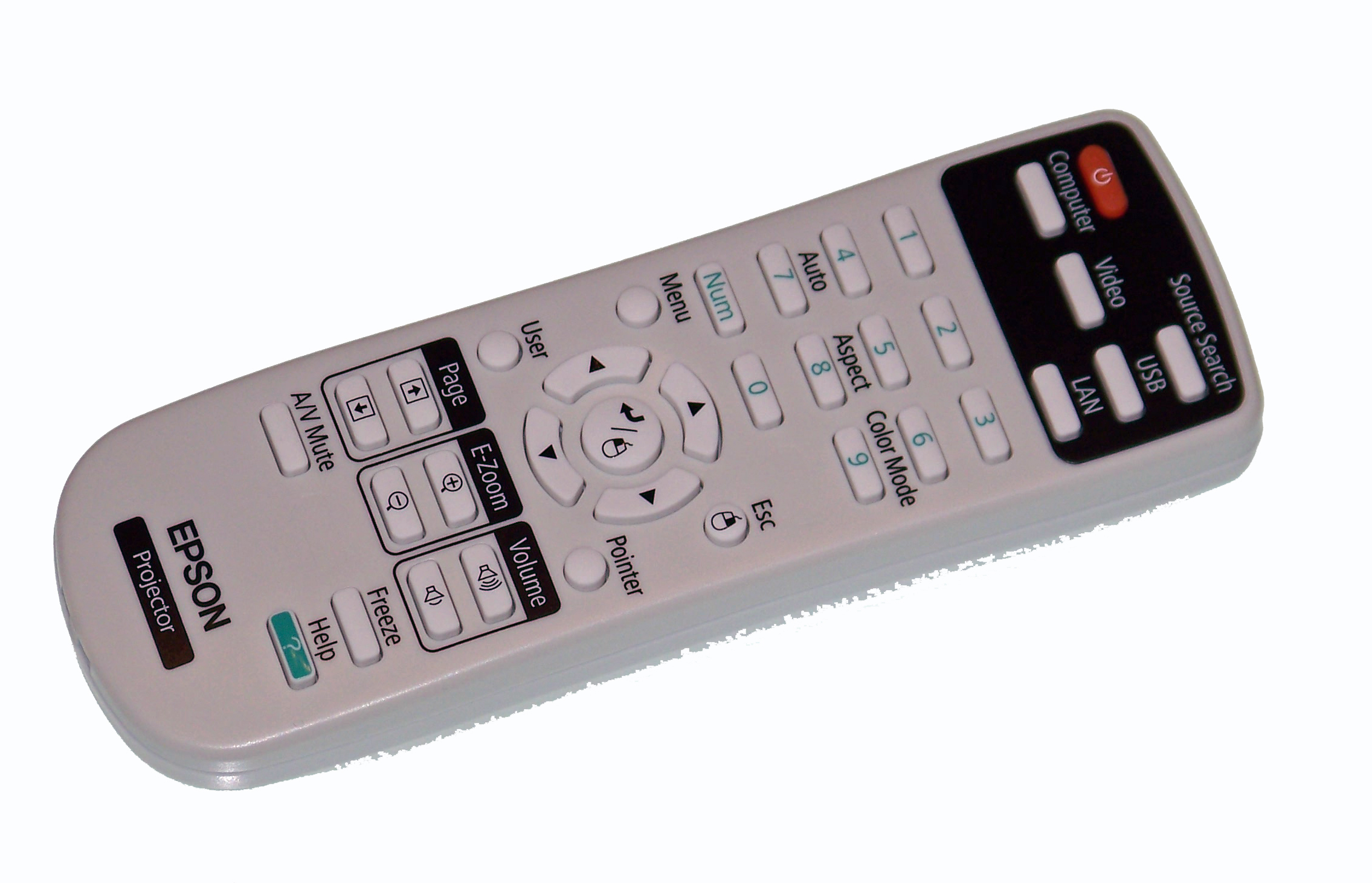 936190854 Epson Projector Remote Control PowerLite 1880, 420, 425W