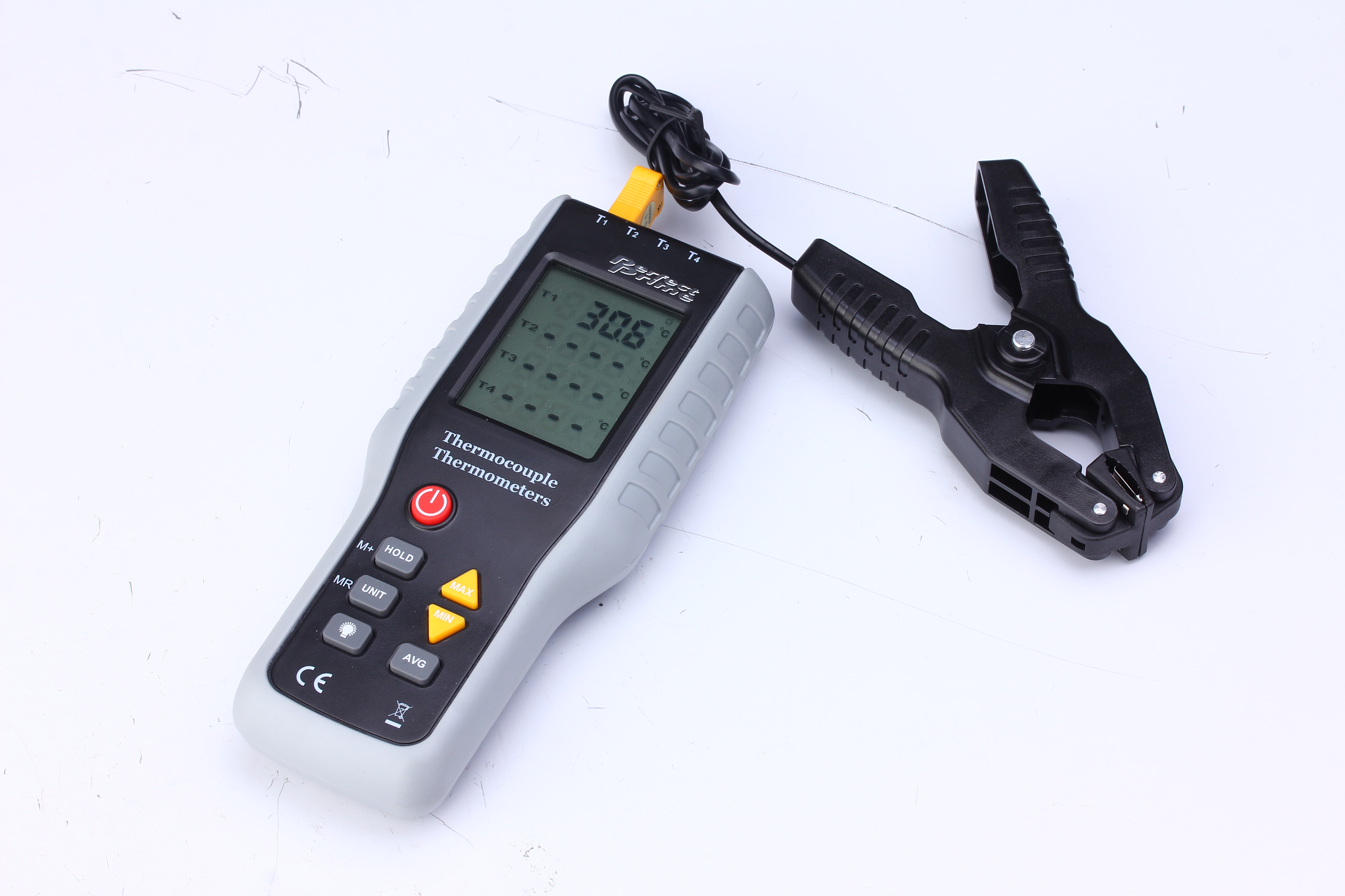 PIPE CLAMP Temperature Thermometer Lead KType Probe Thermocouple