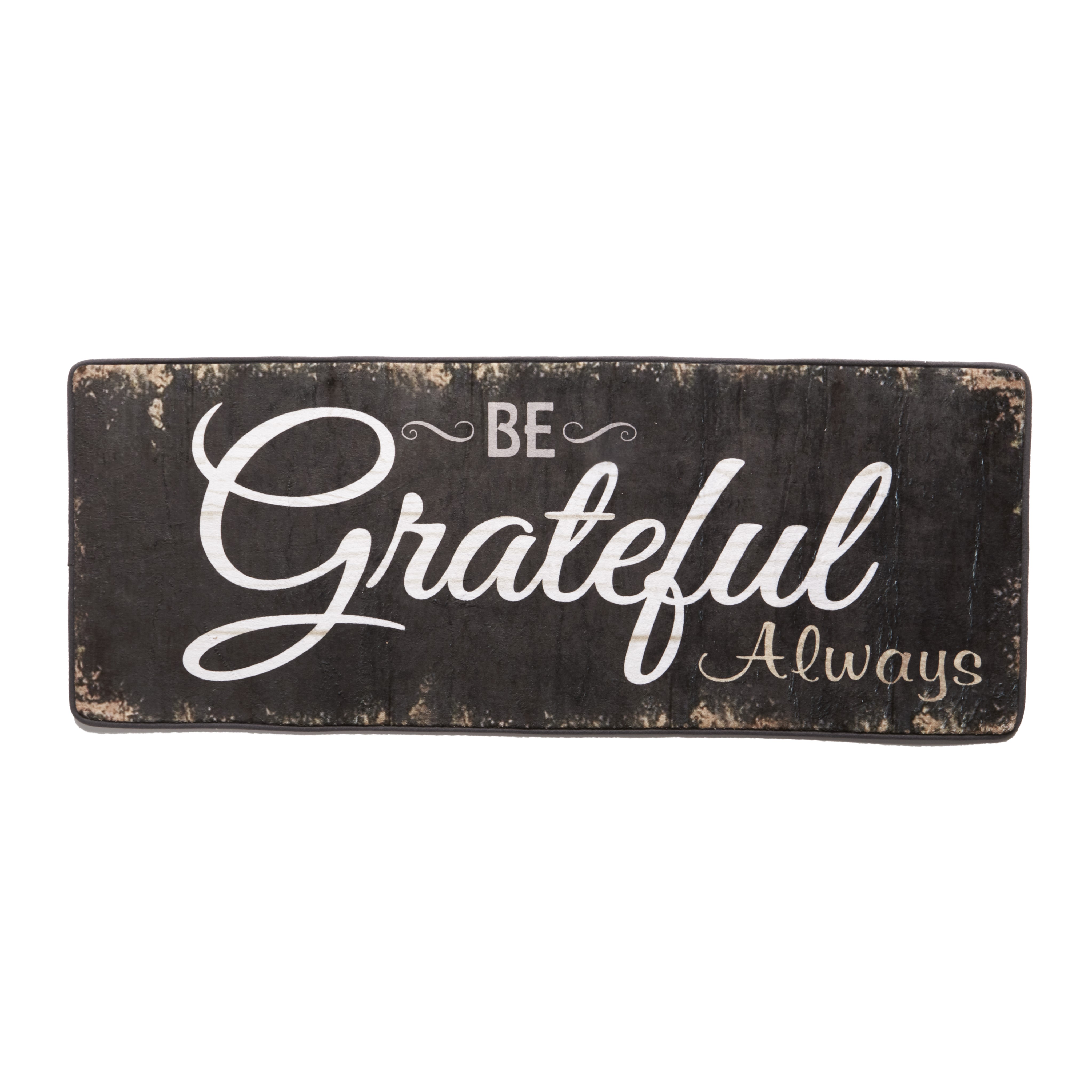 Farmhouse Kitchen Rug With Inspirational Sentiment Be Grateful Always 52 Ebay