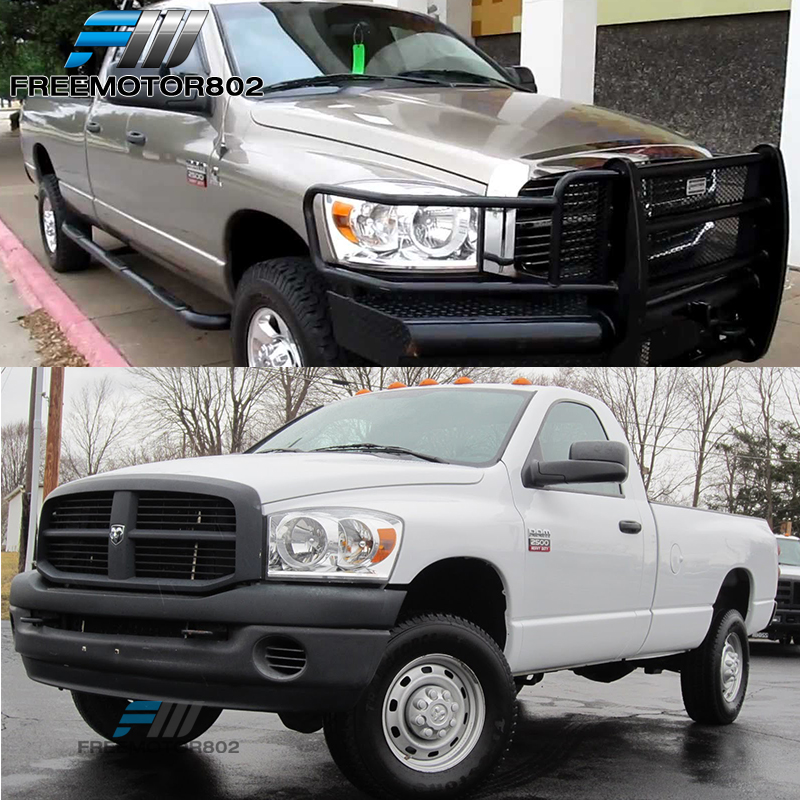 Fits 02-08 Ram 1500 02-09 Ram 2500 3500 Side View Towing Mirrors Manual Black
