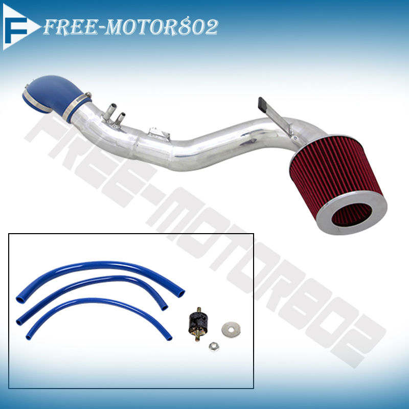 RED COLD AIR INTAKE KIT+DRY FILTER FOR HONDA 06-10 CIVIC SI 2.0L COUPE//SEDAN