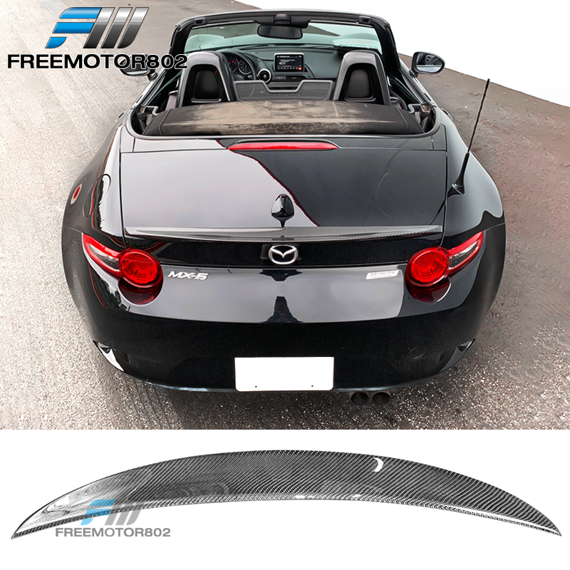 Fits 1620 Mazda MX5 Miata 4TH ND P Style Trunk Spoiler Carbon Fiber