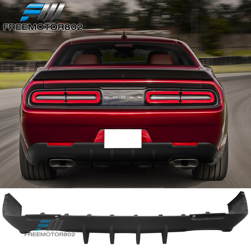 Fits 15-18 Dodge Challenger IKON Style PP Rear Diffuser Super Design