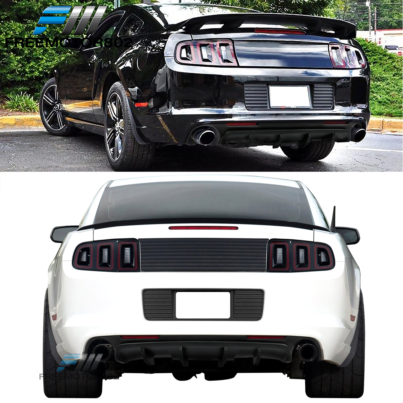 Fits 13-14 Ford Mustang California V2 Style Rear Bumper