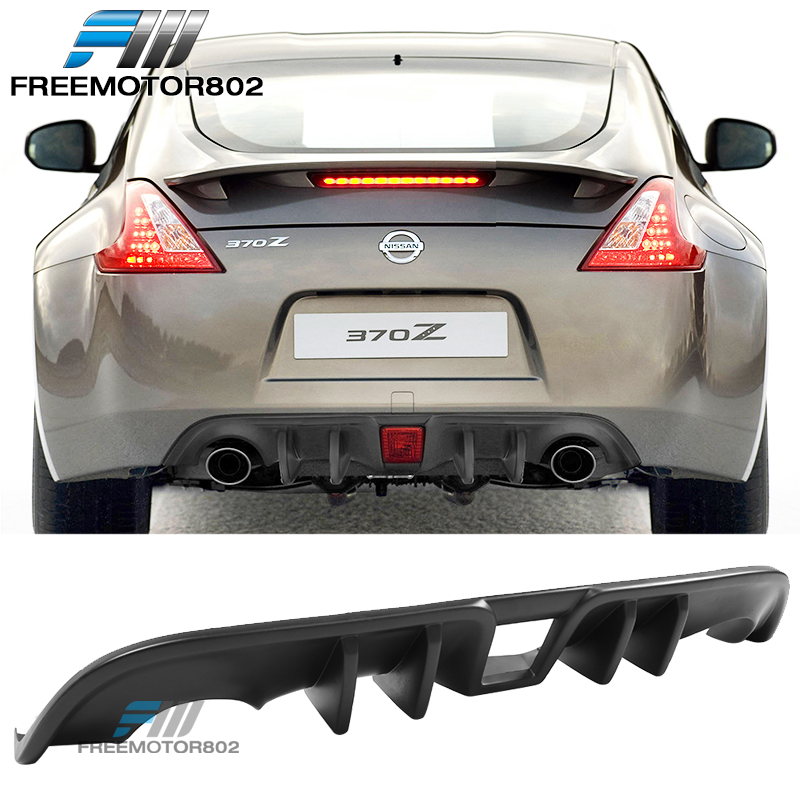 Fits 09-20 Nissan 370Z PP Rear Bumper Diffuser Lip Spoiler Cover 4