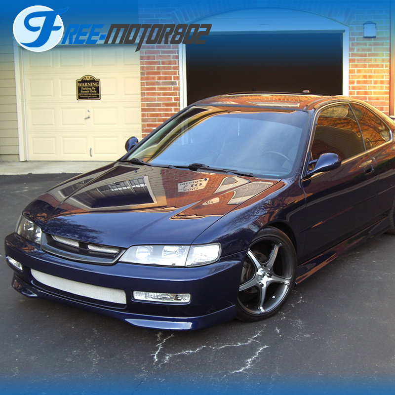 Mugen Style Front lip for 1996-97 Honda Accord 2//4DR Unpainted Polyproplyene