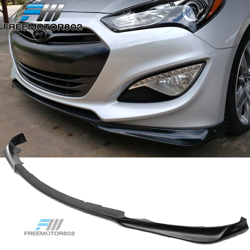 Fits 13 16 Hyundai Genesis Coupe Ks Style Front Bumper Lip Pu Ebay