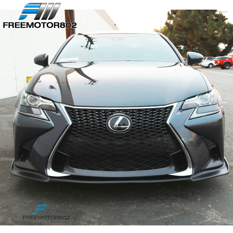 Fits 16-19 Lexus GS300 GS350 GS450H Matte Black PP Front Bumper