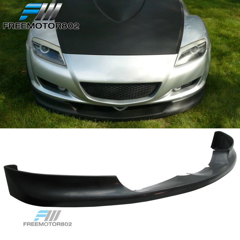 04 05 06 07 08 MAZDA RX8 SPORT PU BLACK ADD-ON FRONT BUMPER LIP SPOILER CHIN