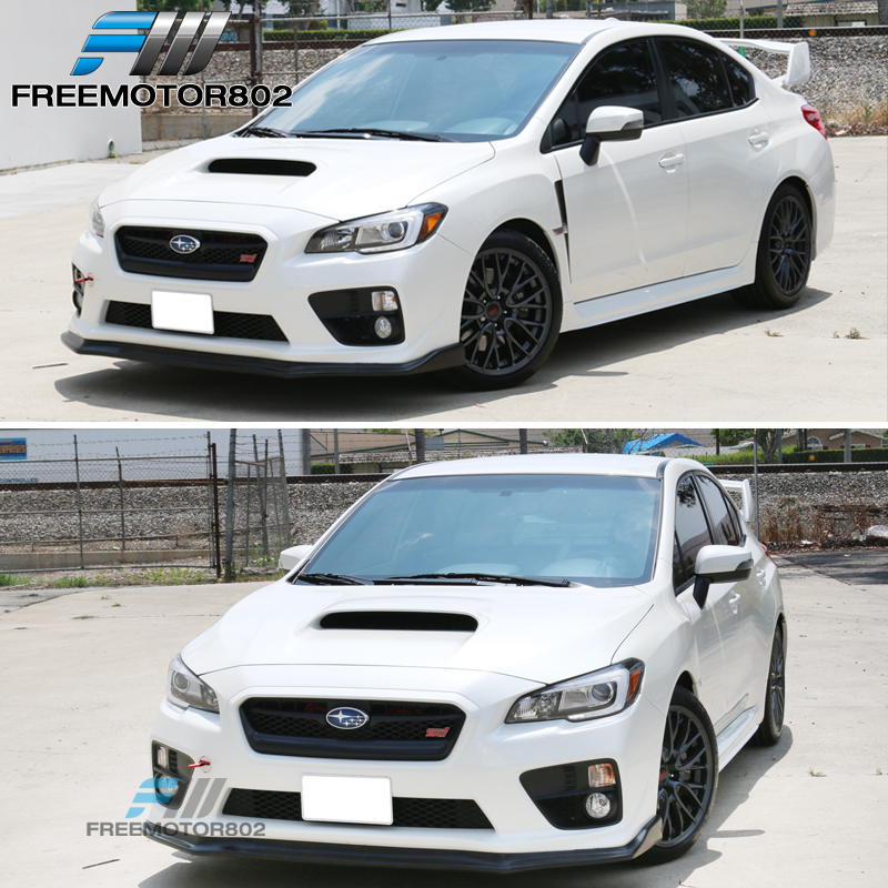 Fits 15-21 Subaru WRX STI CS Style Front Bumper Lip Splitter PP | eBay