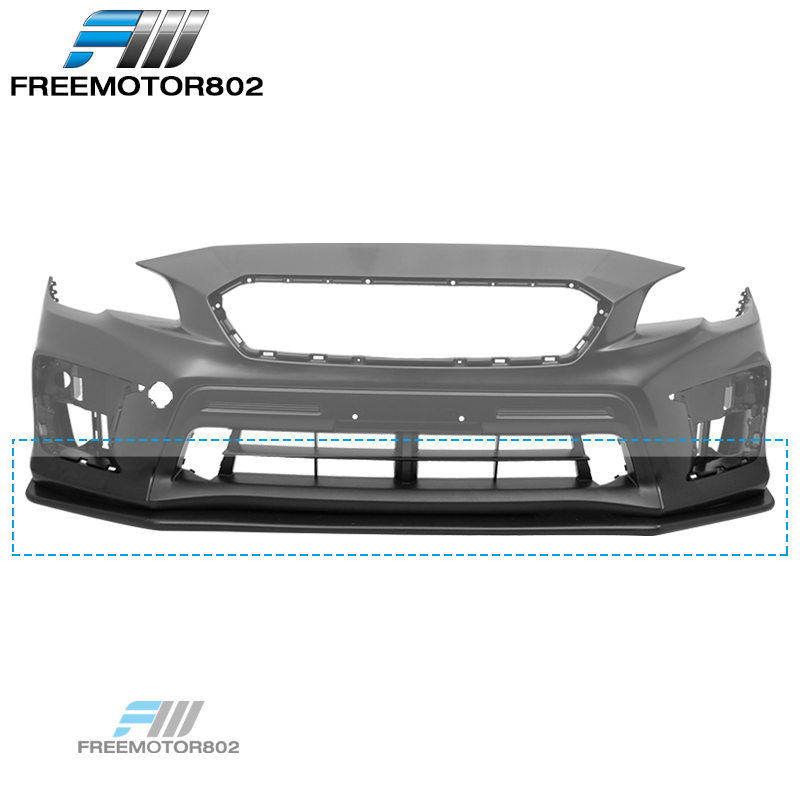 Urethane Fits 18-19 Subaru WRX STi Bumper Lip JDM V-Limited Style Front Lip