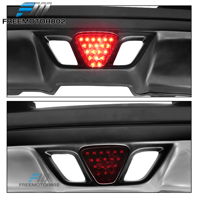 Fit 0204 Acura RSX MUG Rear Bumper Lip Diffuser Spoiler w/LED Brake