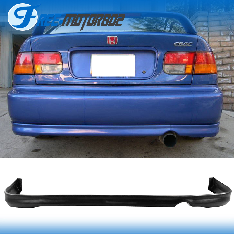 Fit 96-98 HONDA CIVIC EK 2D 4D PP FRONT BUMPER LIP PU REAR BUMPER LIP