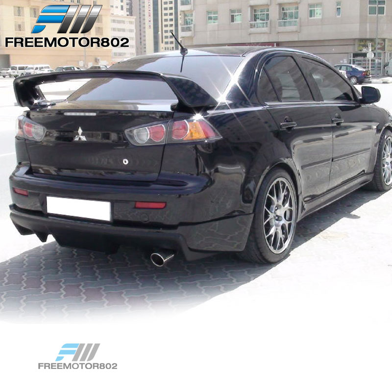 Fits 0815 Mitsubishi Lancer Rear Bumper Diffuser Lip PP Spoiler B