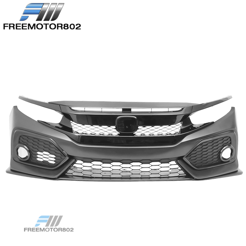 OE Style Front Bumper Conversion For 2016-2021 Honda Civic Si Sedan Coupe – Unpainted