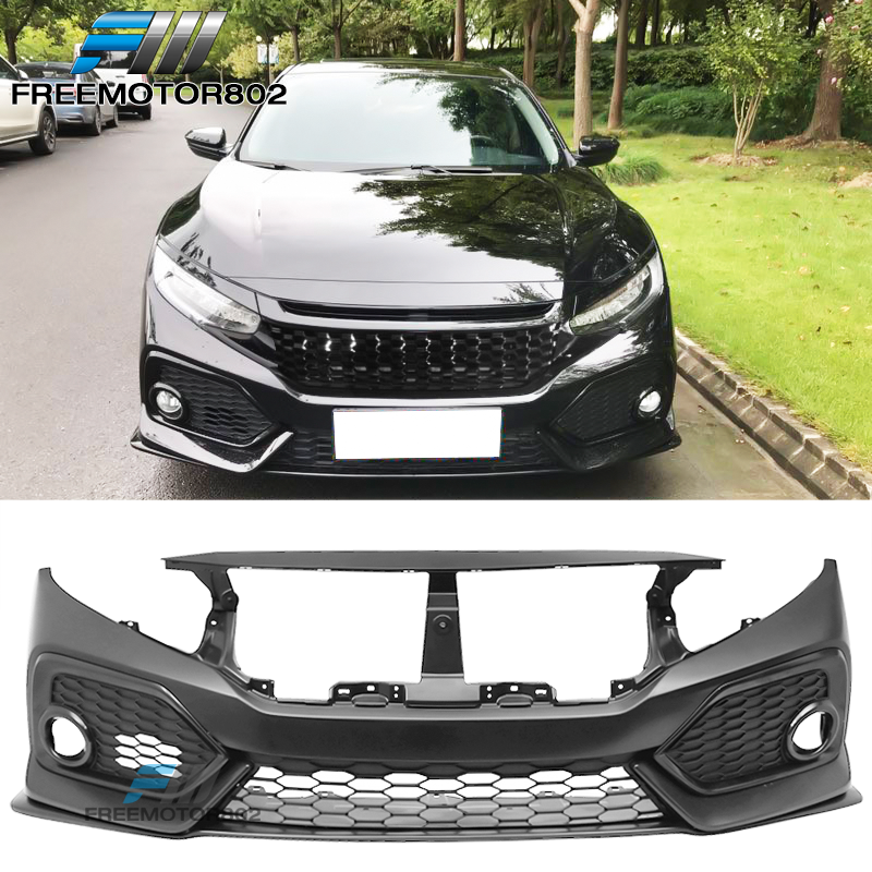 thumbnail interactive-video image 1 of Unpainted OE Style Front Bumper Conversion For 2016-2021 Honda Civic Si – 2DR/4DR 1 of 3