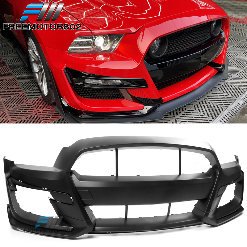 2016 Mustang Bumper 2010-2014 Ford Mustang GT500 To S550 GT500 Style Front Bumper Cover Unpainted PP Bumper