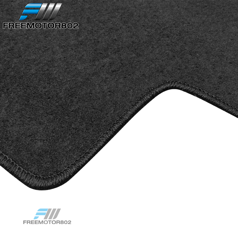 Red Nylon Carpet Floor Mats For 2006-2011 Honda Civic Sedan/Coupe - 3 Pcs W/ White SI Logo
