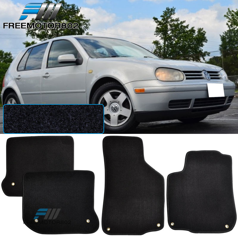 thumbnail image 2 of JVL Black Carpet Floor Mat Set For VW Bora 1999-2005 – RHD – 4 Pieces With Clips 2 of 5