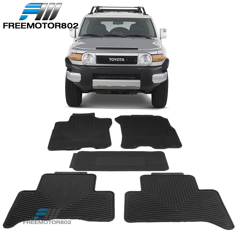Fits 0714 Toyota FJ Cruiser Heavy Duty Latex Floor Mats Front & Rear