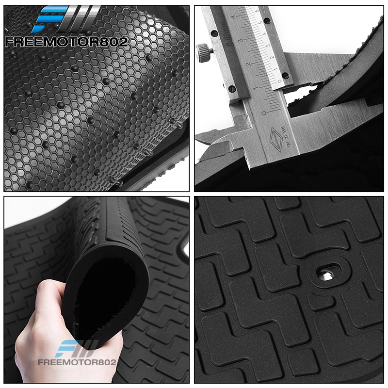 Fits 0714 Toyota FJ Cruiser Heavy Duty Latex Floor Mats Front & Rear