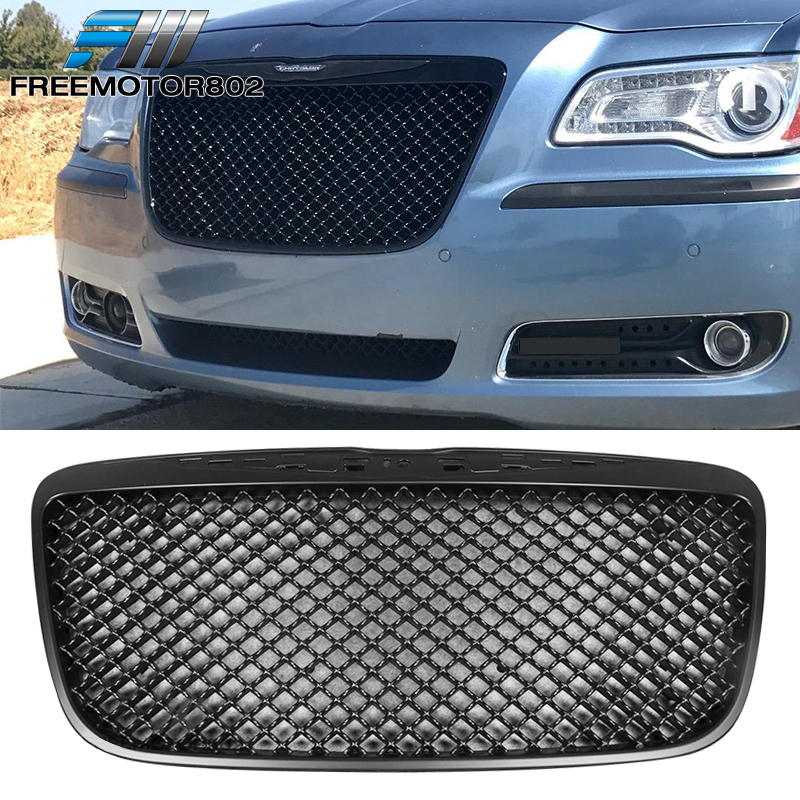 Chrome Mesh Grille B Style Front Upper Bumper For 2015-2023 Chrysler 300 300C