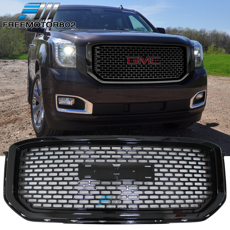 Podhodit Dlya 15 18 Gmc Yukon Denali Stil Perednyaya Reshetka Kryshka Glyancevyj Chernyj Abs Ebay