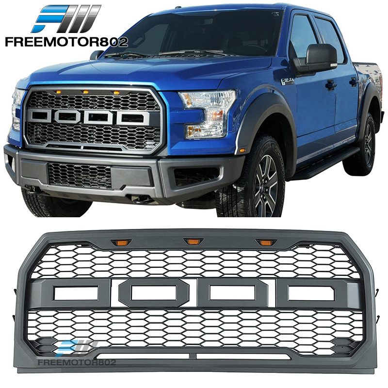 05 F150 Bumper >> Details About Fits 15 17 Ford F150 Pickup 4dr Front Bumper Hood Mesh Grille Abs Raptor Style 05 F150 Bumper >> Details About Fits 15 17 Ford F150 Pickup 4dr Front Bumper Hood Mesh Grille Abs Raptor Style