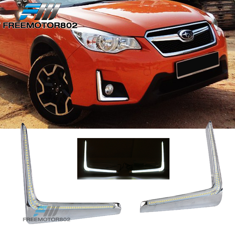 Fits 1617 Subaru XV Crosstrek LED DRL White Daytime Running Driving