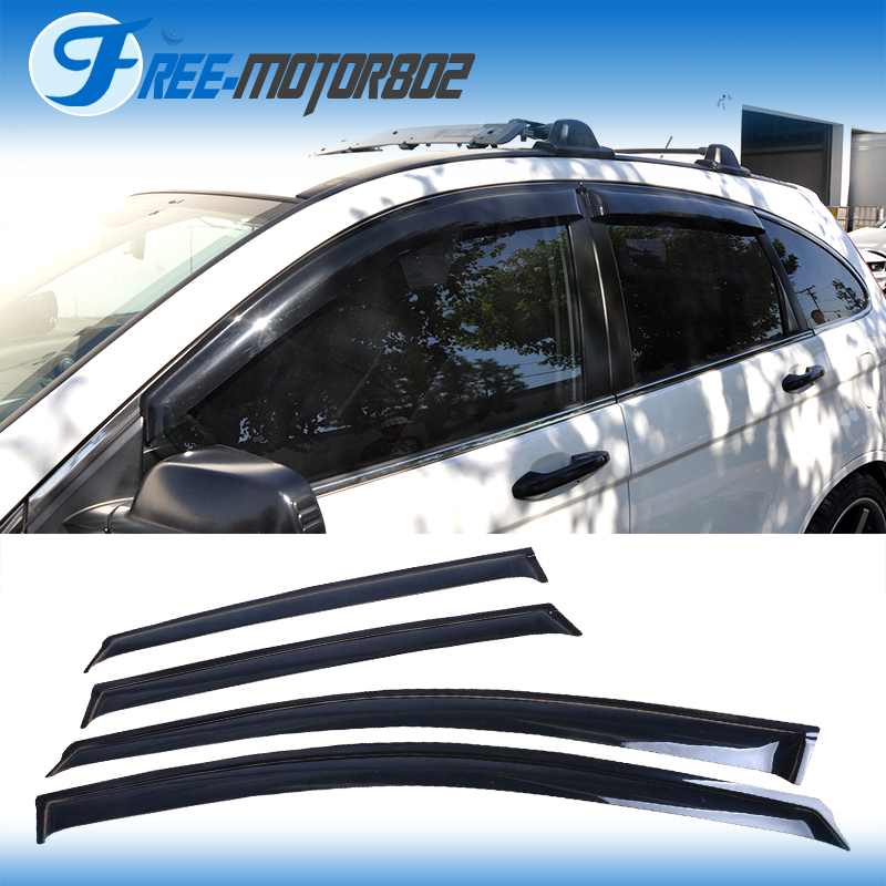 Fits 0711 Honda CRV Slim Style Acrylic Window Visors 4Pc Set eBay