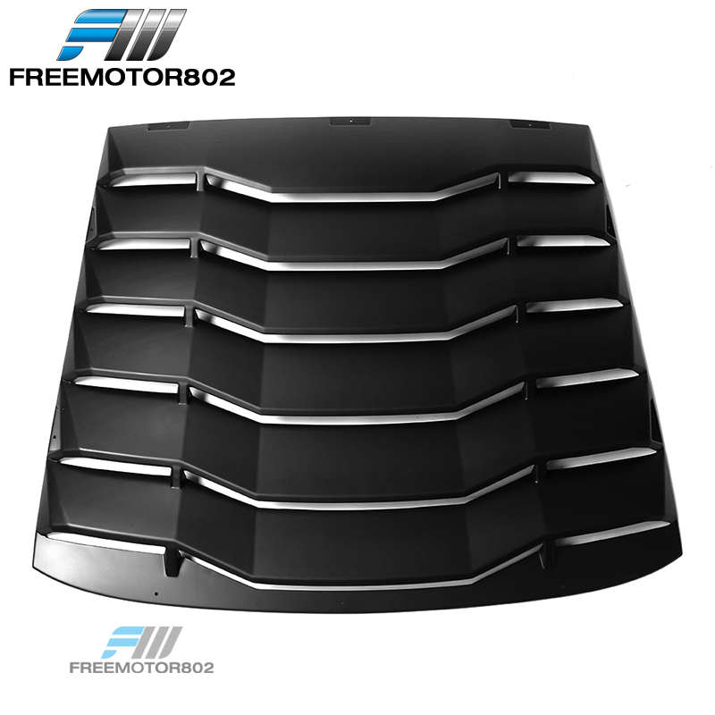 Fits 1116 Scion TC Rear Window Windshield Louvers Matte Black Rain Sun