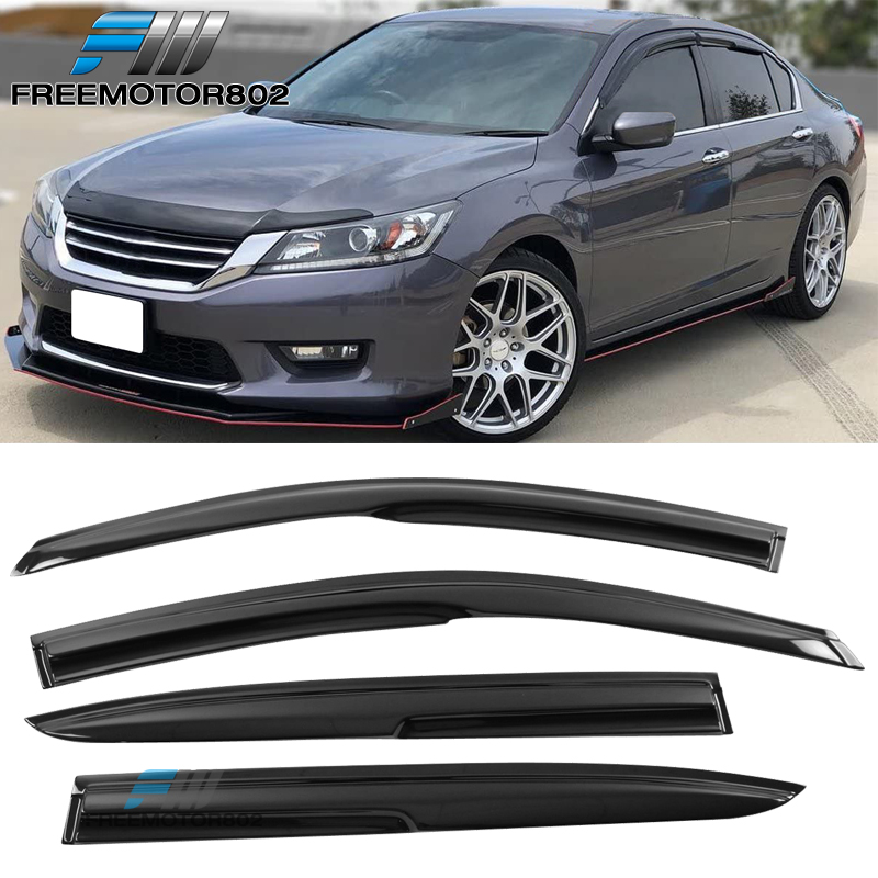 2013-2017 Accord IKON MOTORSPORTS In-Channel Window Visors - 2013-2017 Honda Accord Sedan Rain Guards - Foto 12