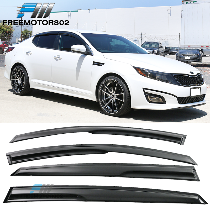 Fits 1015 Kia Optima Mugen Style Window Visors Rain Sun Guard Acrylic