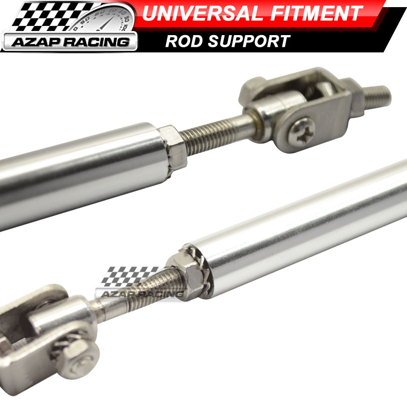 Universal Fits 2pc Set Stainless Steel Adjustable Front Rear Splitter Rods Universal Fits 2pc Set Stainless Steel Adjustable Front Rear Splitter Rods