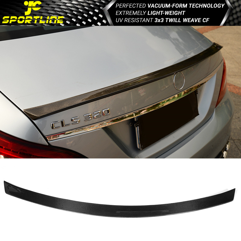 Fits 11-17 Benz CLS Class W218 Sedan 4-Door Trunk Spoiler CF Carbon Fiber