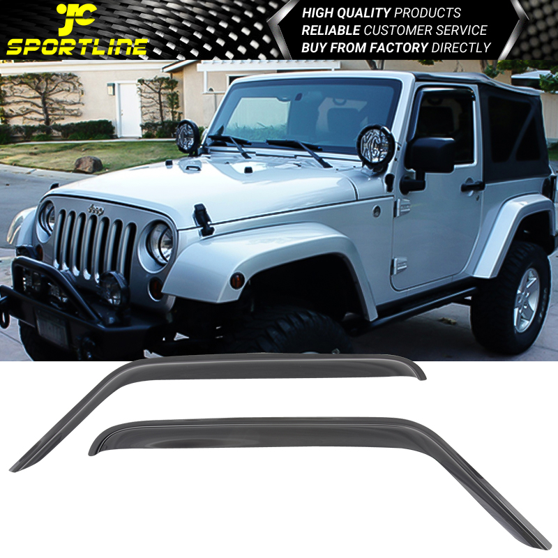 Fits Jeep Wrangler Unlimited 4DR 0717 AVS In Channel Window Visors Rain Guards