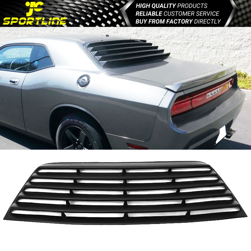Fits 0821 Dodge Challenger PUR Rear Window Scoop Louver Sun Shade