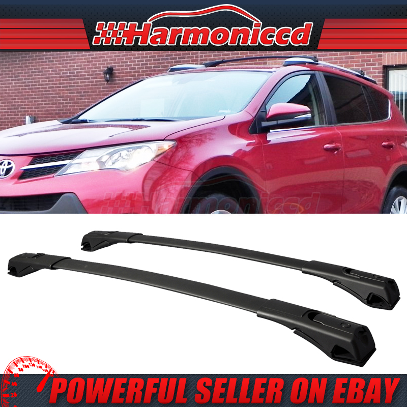 For 13-16 Toyota RAV4 Rail Rack Black OE Style Top Roof Rack Cross Bar