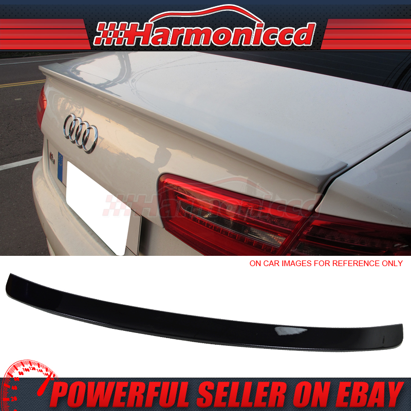 ABS Fits 12-14 Audi A6 C7 4Dr Sedan D Style Unpainted Trunk Spoiler Wing