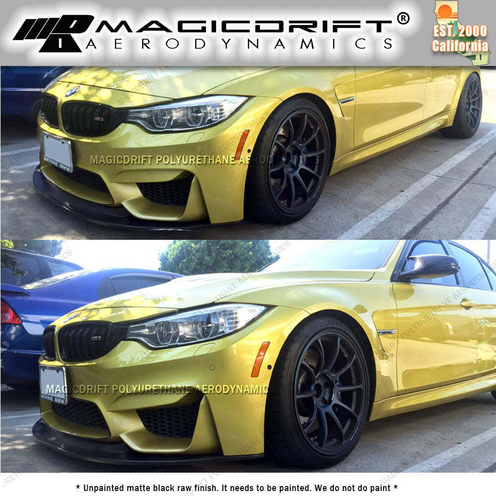 For 15-20 BMW F80 M3 F82 M4 GT Style Front Bumper Lip Spoiler Chin