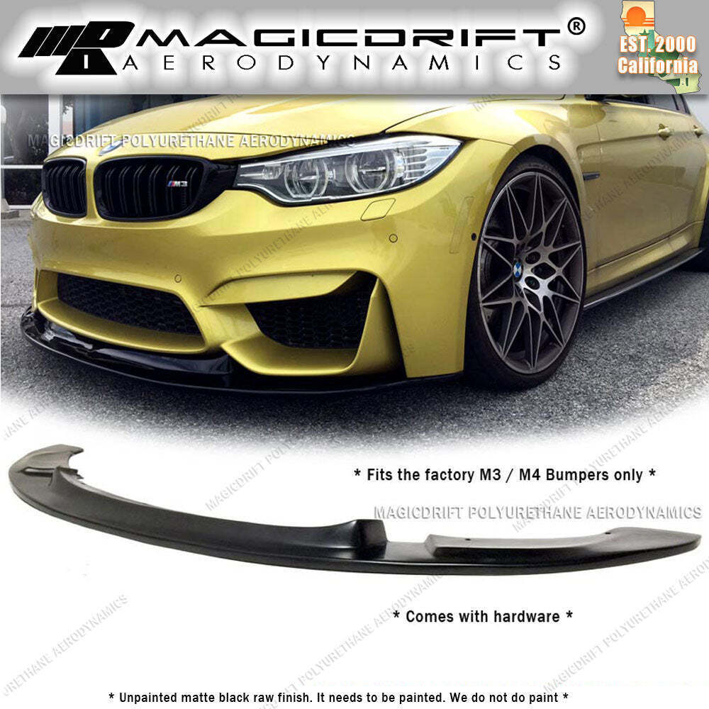 For 15-20 BMW F80 M3 F82 M4 GT Style Front Bumper Lip Spoiler Chin
